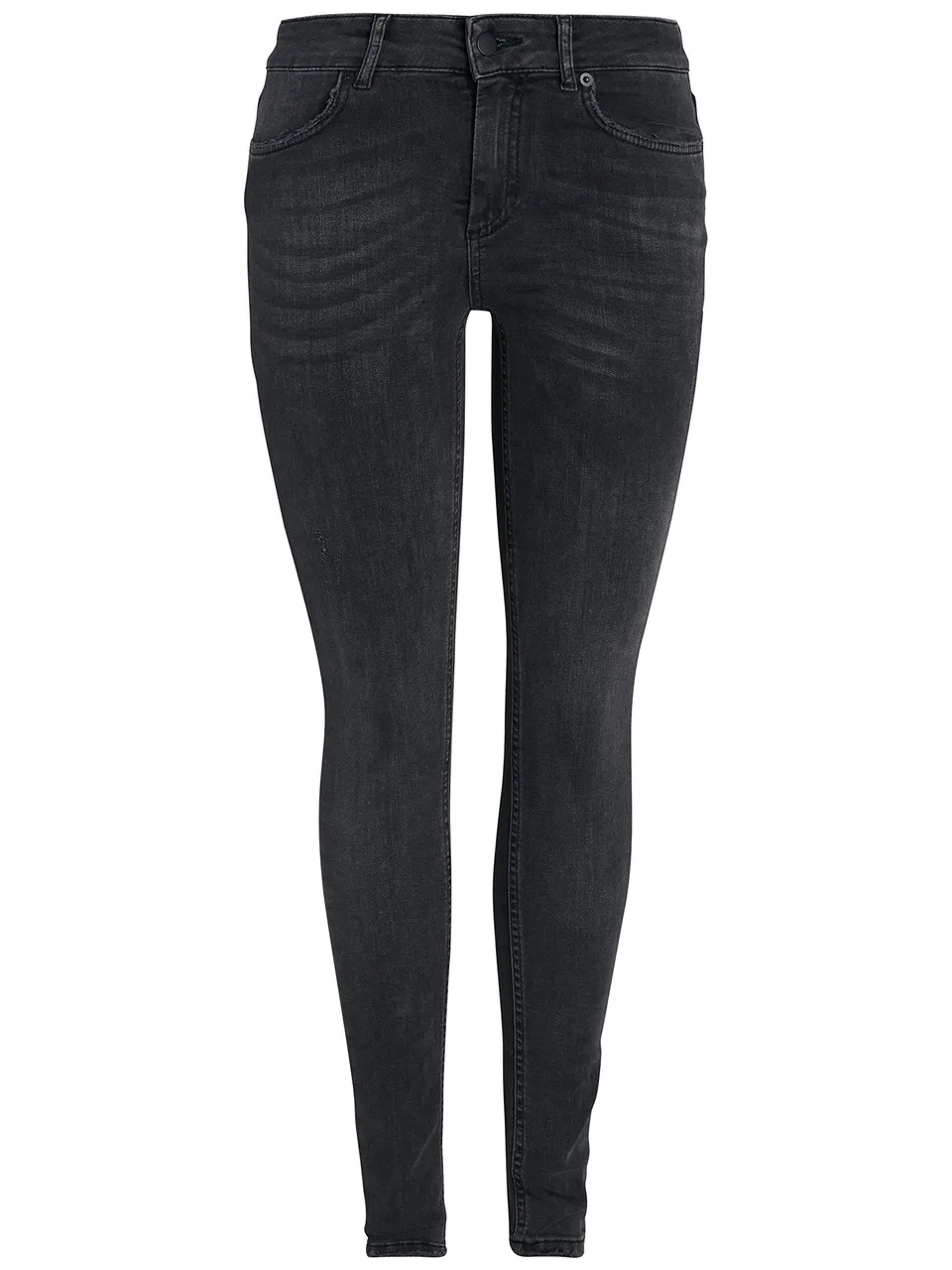 Pieces Pcfive Delly jeans donna grigio skinny cotone