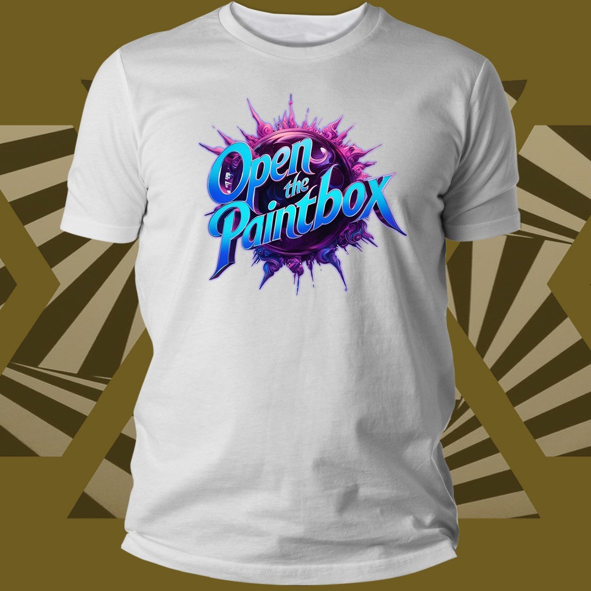 Matrix Music Store Open The Paintbox Planet Logo t-shirt cotone organico