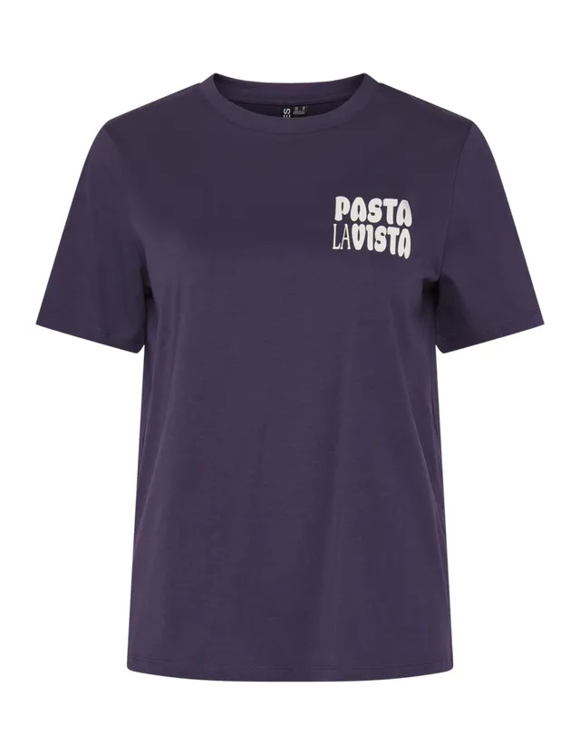 PIECES Pcpukka SS T-shirt donna stampata manica corta