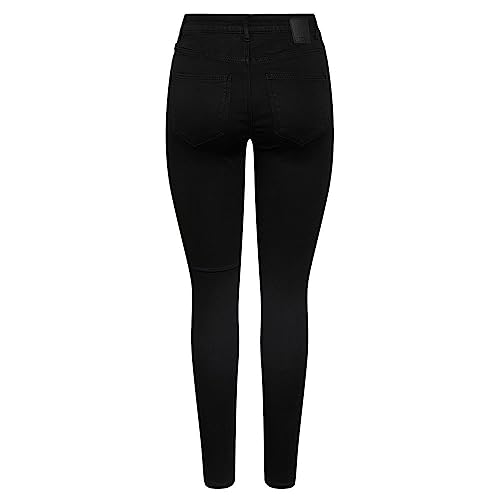 Pieces Pctalia MW Black Skinny jeans neri XL 30L