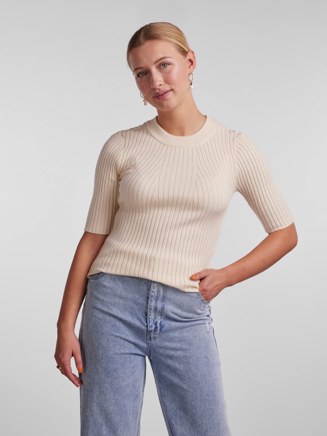 PIECES t-shirt donna betulla XS