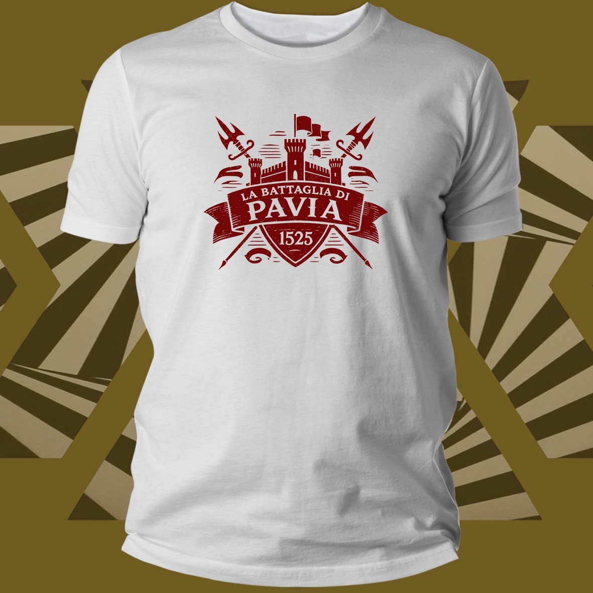 Pavia Battaglia di Pavia Logo t-shirt unisex donna