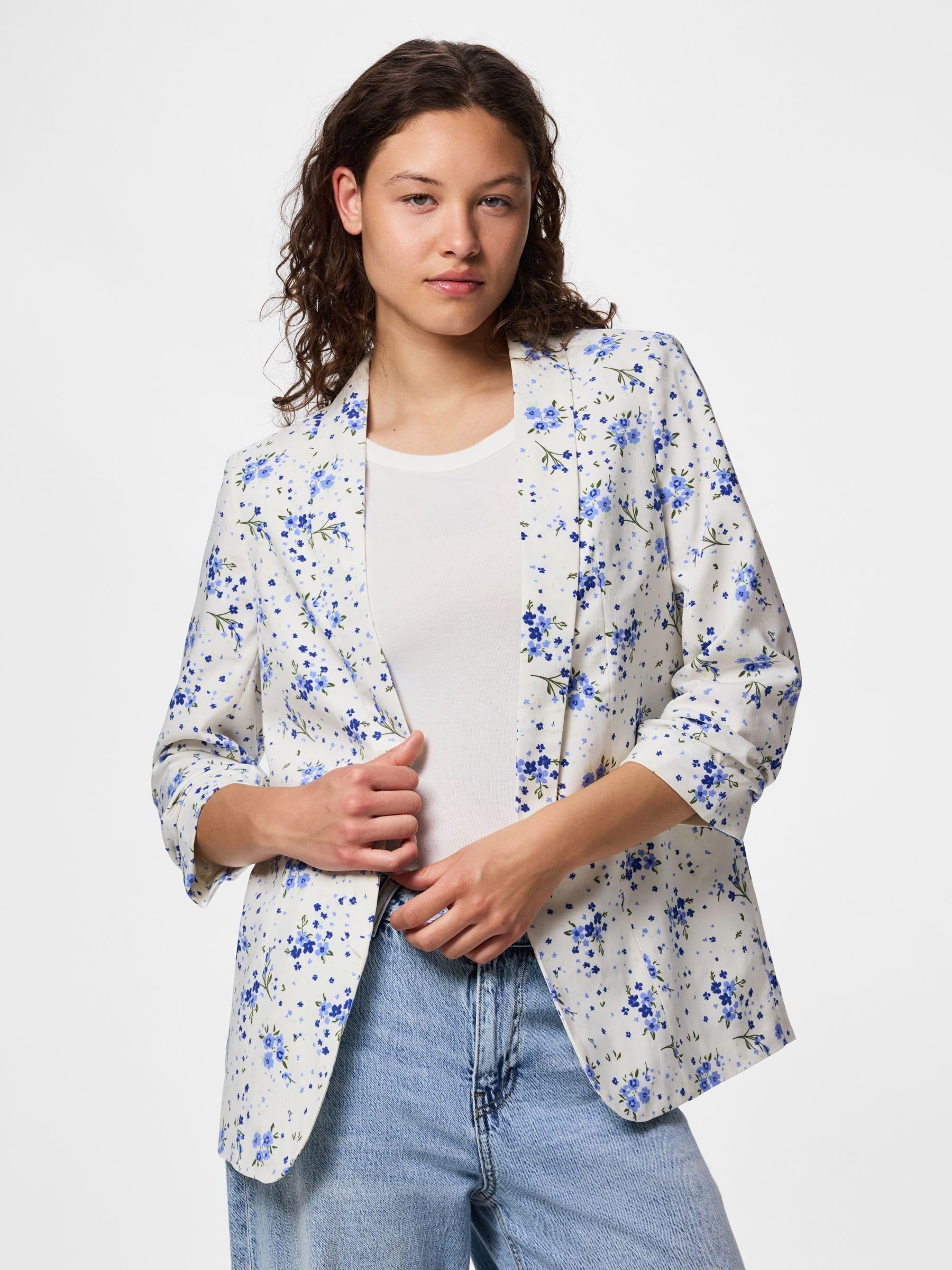 Pieces Pcbosella blazer stampato manica 3/4 donna