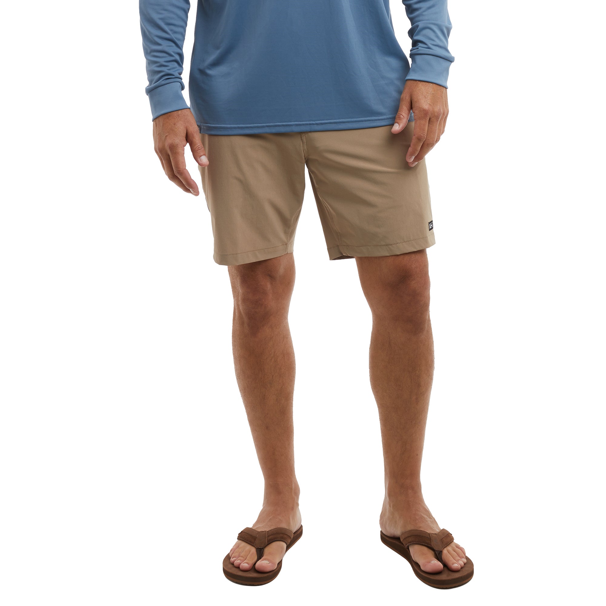 Pelagic Mako pantaloncini uomo kaki scuro elasticizzati