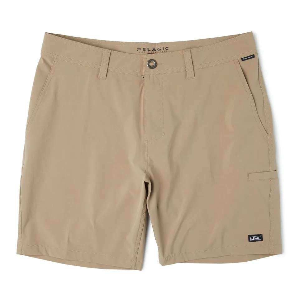 Pelagic Mako pantaloncini uomo kaki scuro idrorepellente