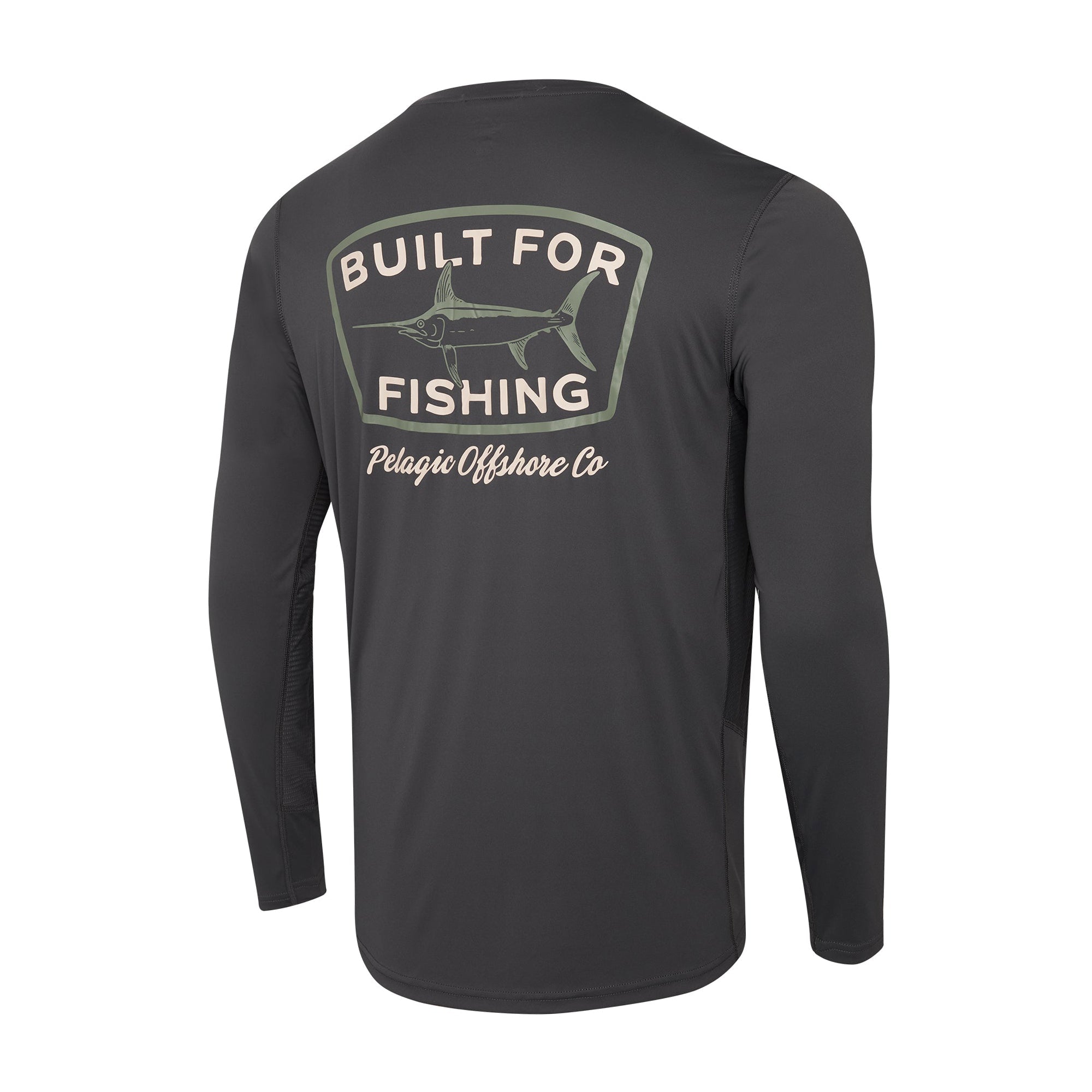 Pelagic Vaportek Swordie maglia pesca grafite UPF 50+