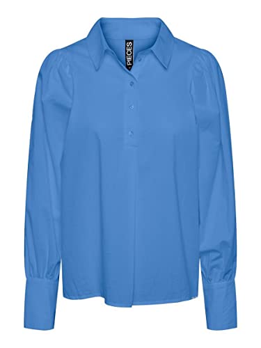 Pieces Pcbrynne LS Shirt BC camicia donna cotone