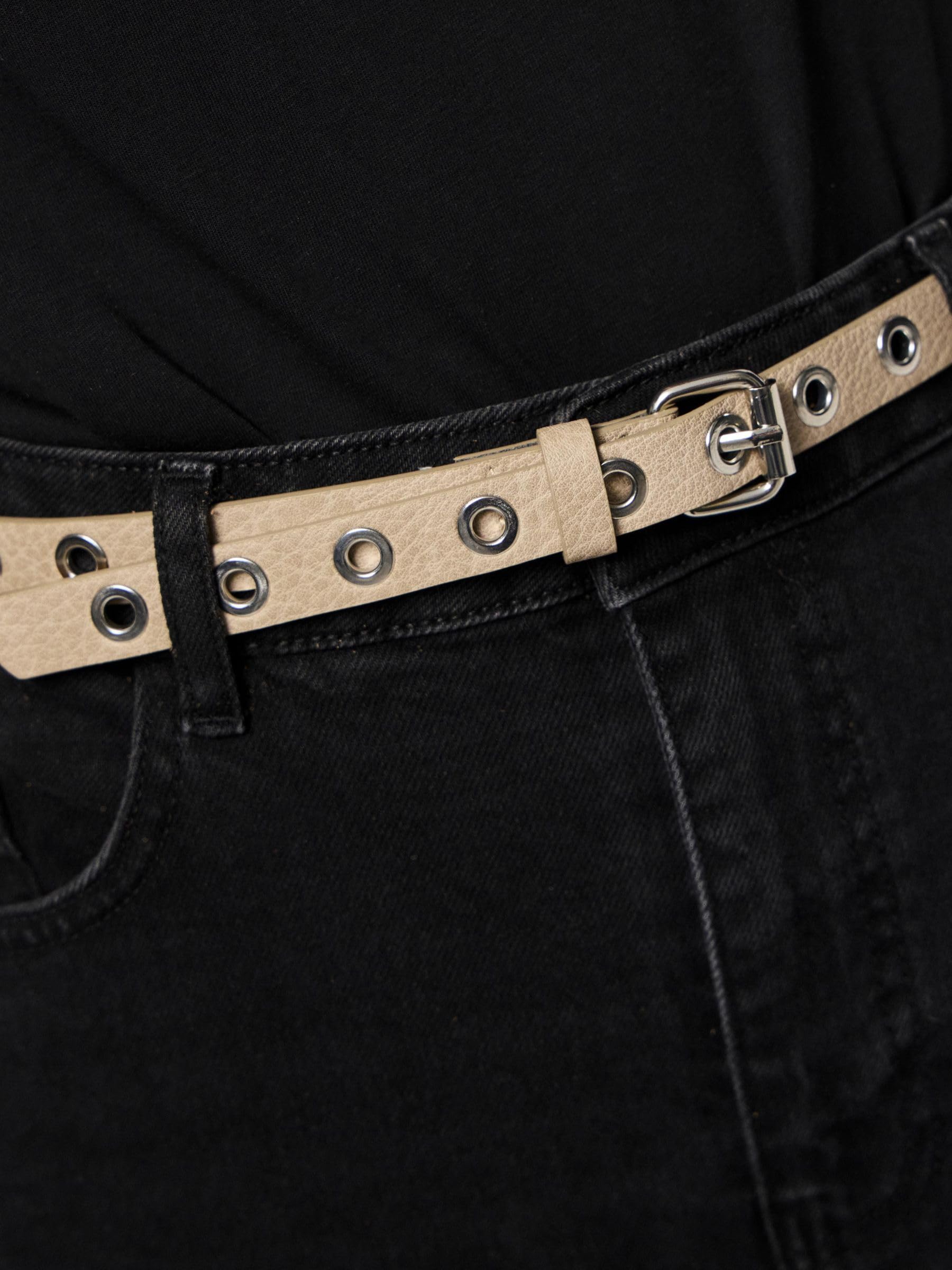 Pieces Pcnalika cintura donna nera 90 cm sintetica