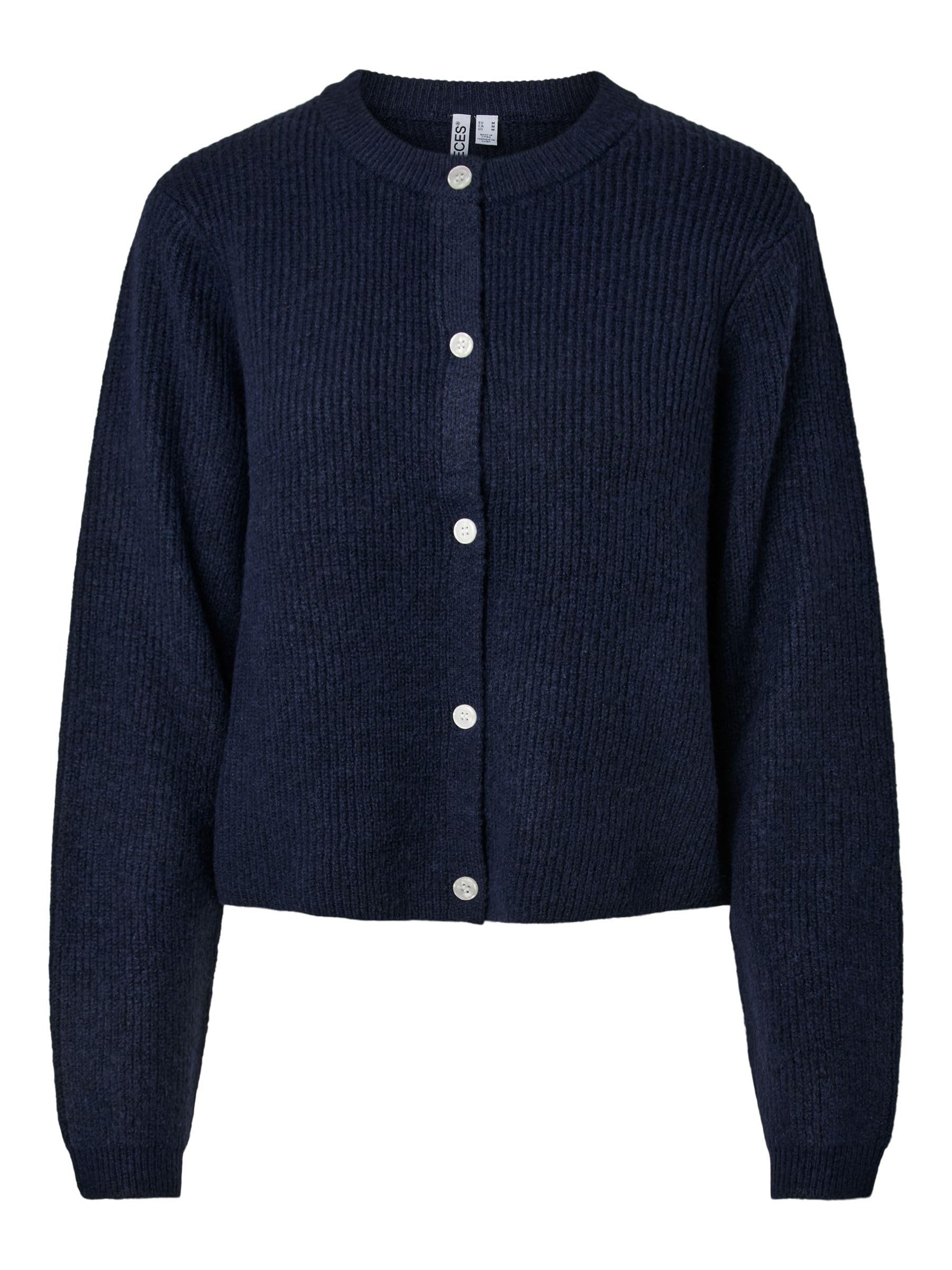 Pieces Pcsilly LS O-Neck Knit Cardigan Noos BC cardigan donna