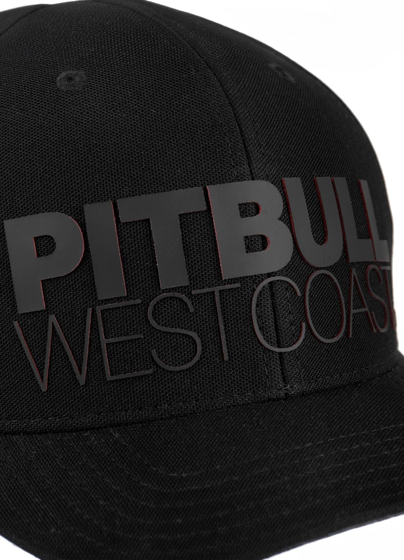 Pitbull Classic Seascape cappellino nero rosso flexfit