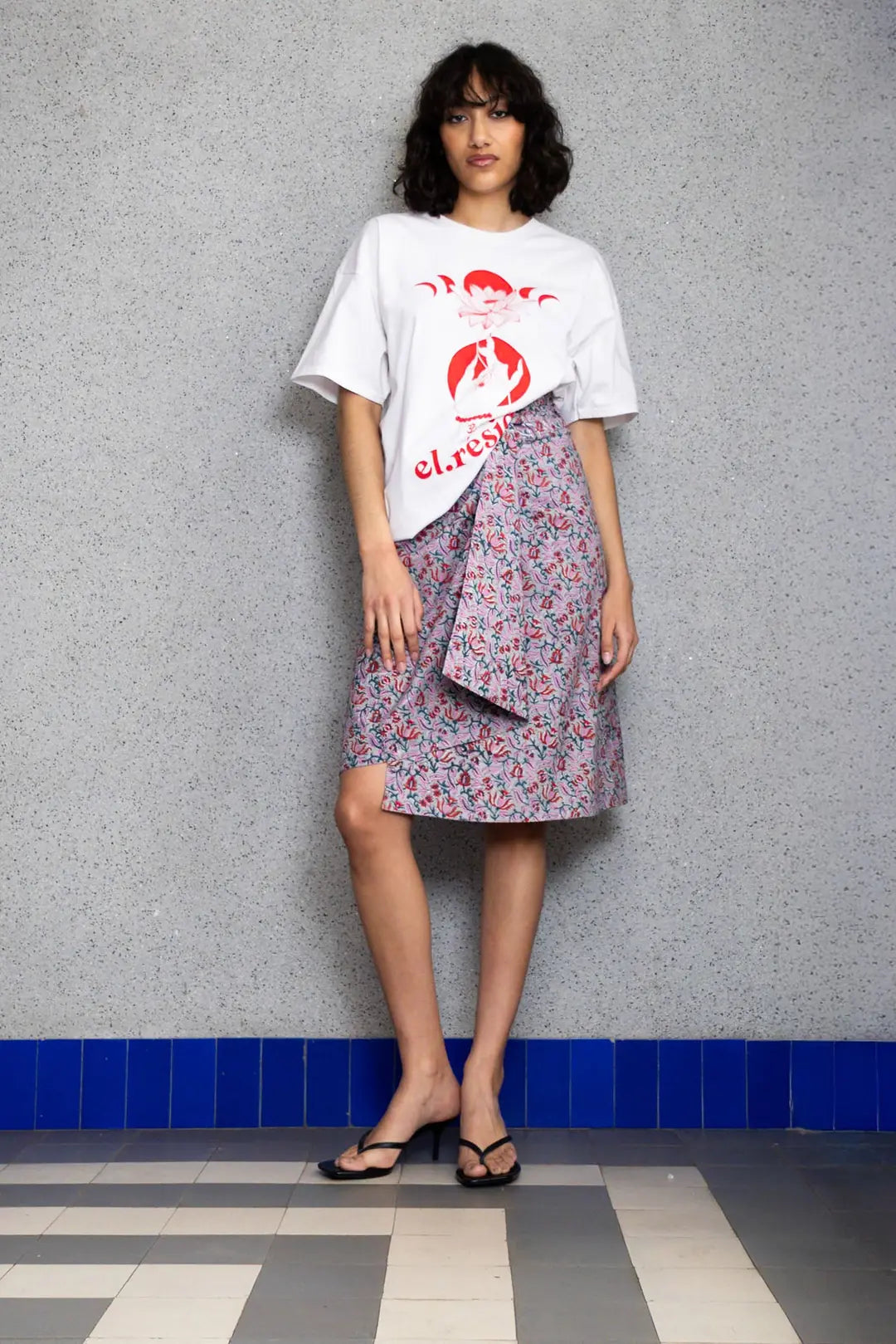 el.residu Saumya FW t-shirt cotone bianca vintage