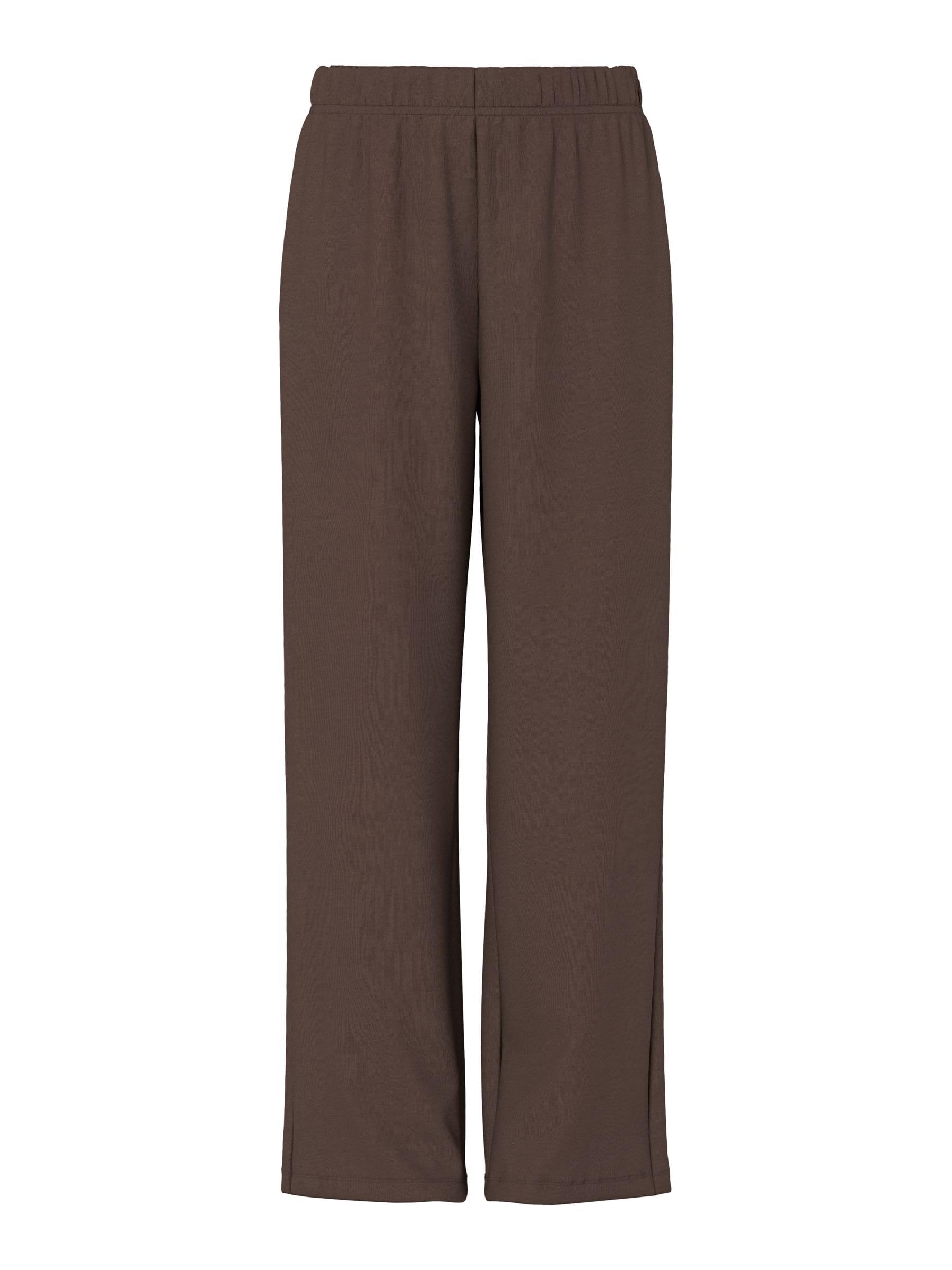 Pieces Pcchilli pantaloni tuta donna larghi XL marrone