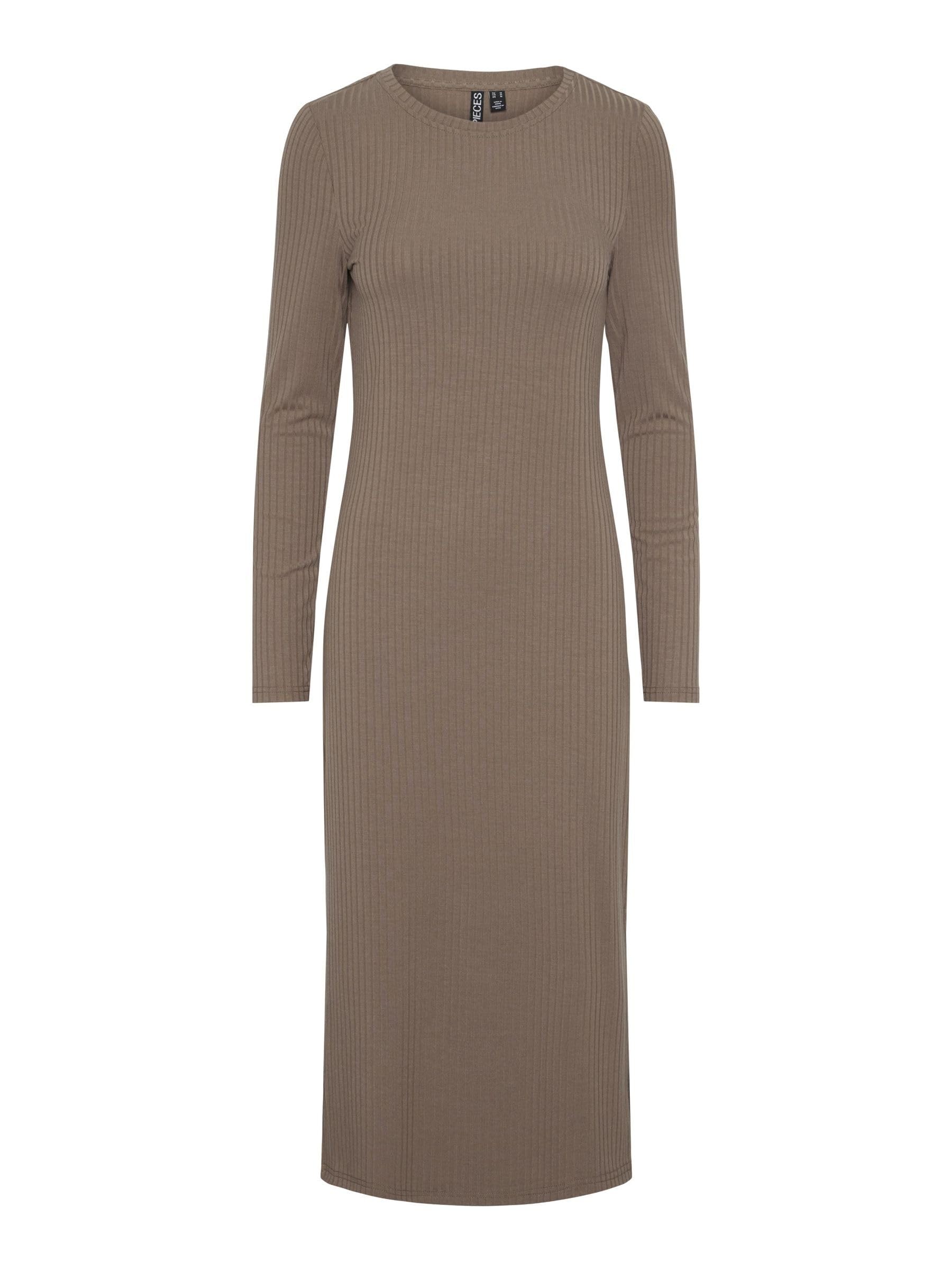 PIECES Kylie PCKYLIE abito midi donna maniche lunghe