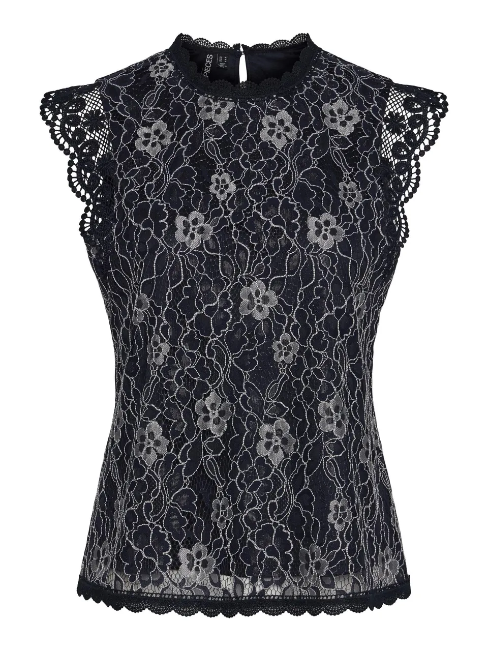 Pieces Pcolline top donna taglia XS pizzo senza maniche