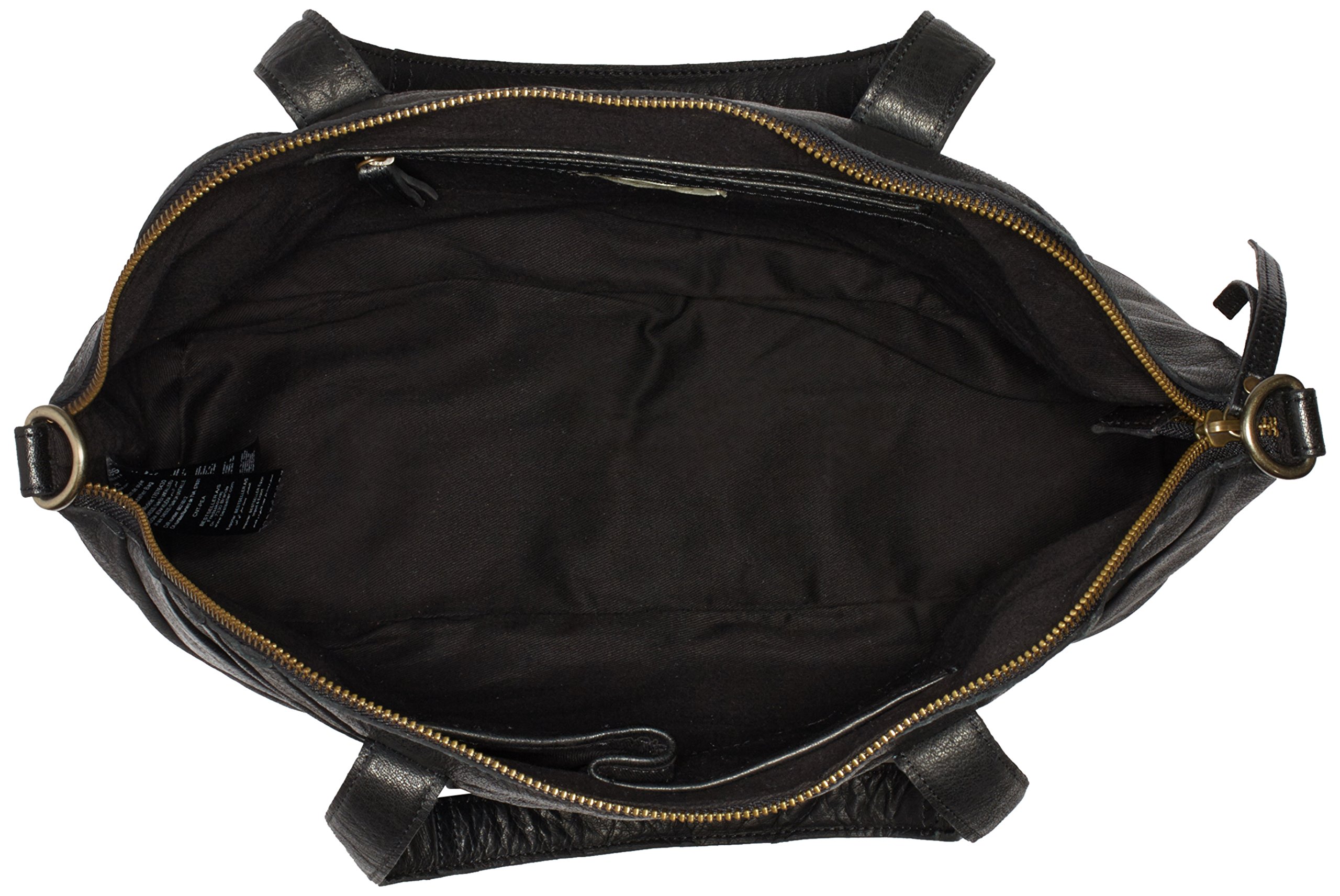 Pieces Pcpigga 17076430 borsa a mano pelle nera 39x29x14