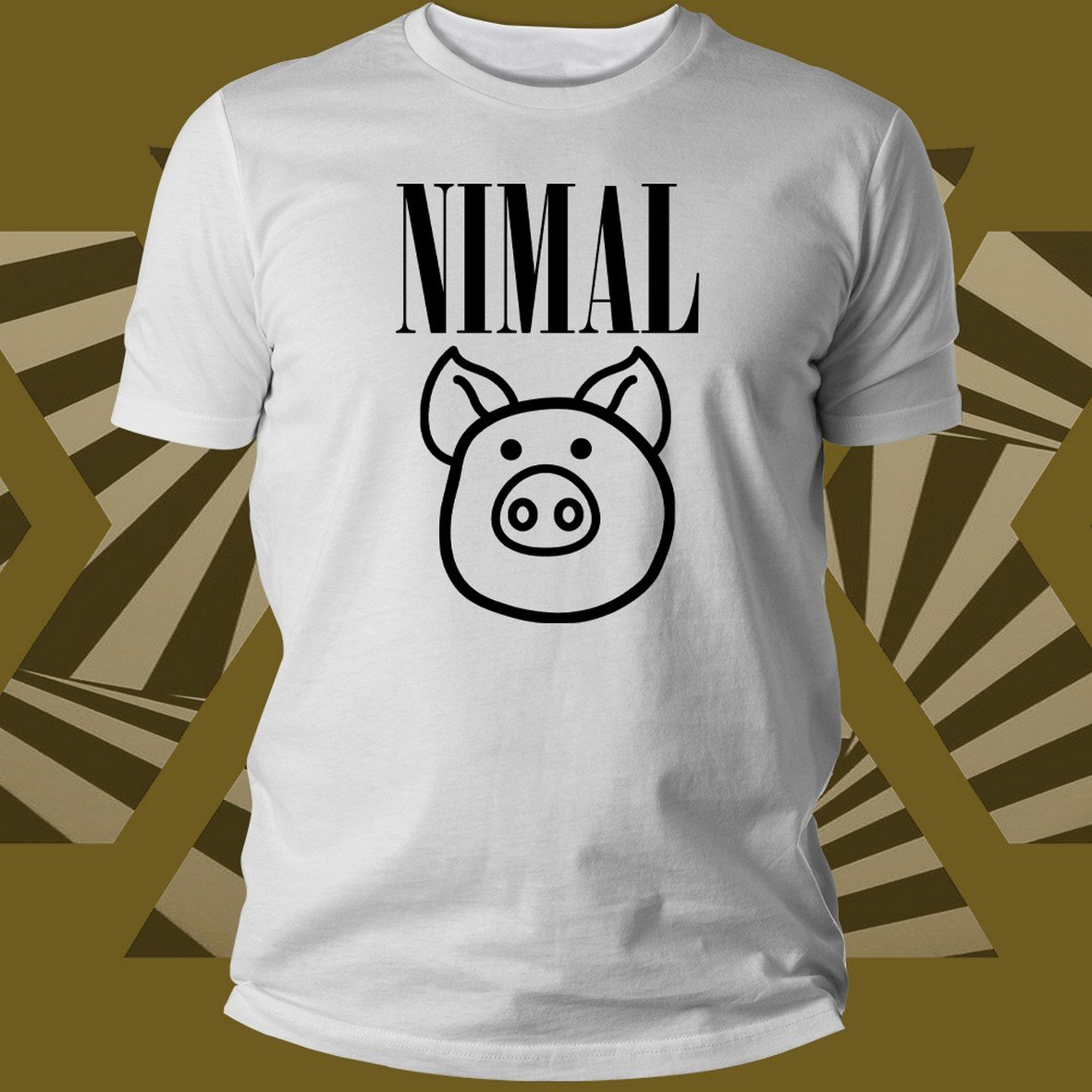 Matrix Music Store Matrix-Tee Rex Nimal T-shirt gialla cotone
