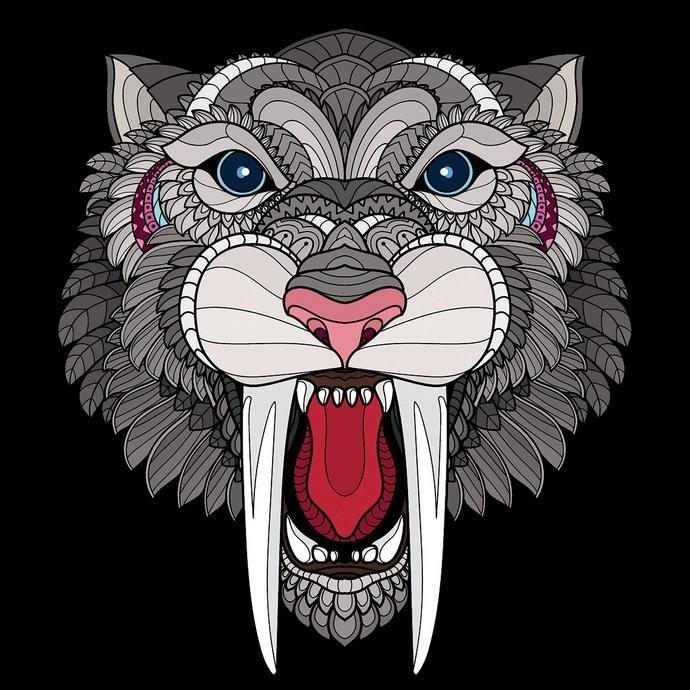 Matrix Music Store Beard Edo The Animal maglietta tigre stampa digitale