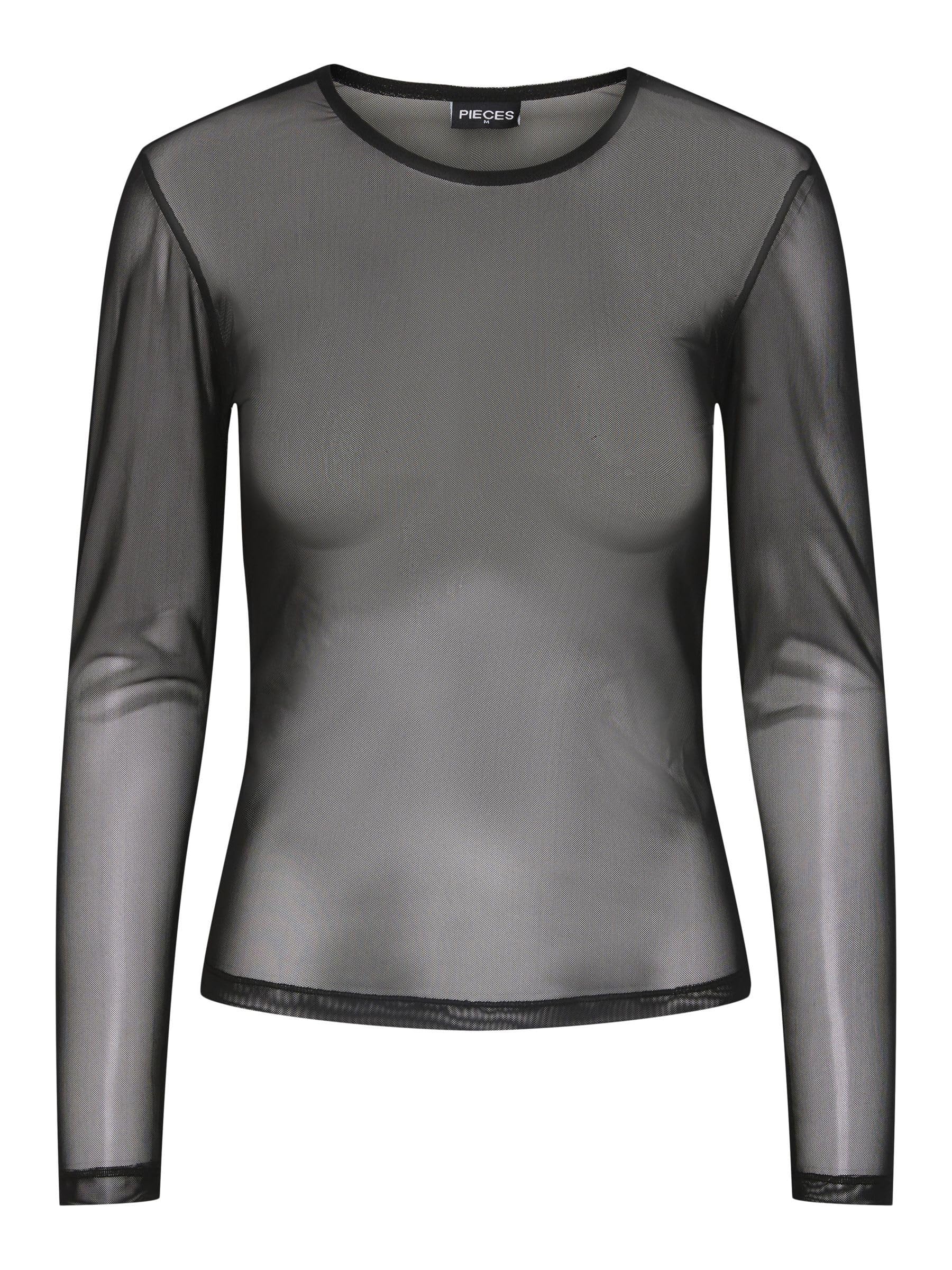 Pieces Pcninni top donna maniche lunghe cotone