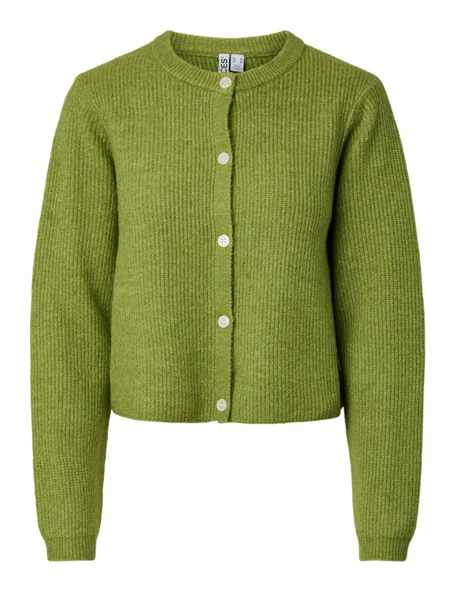 Pieces Pcsilly LS O-Neck Knit Cardigan Noos BC cardigan donna