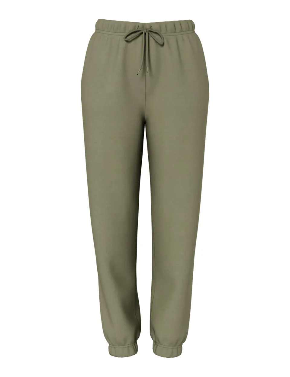 Pieces Pcchilli HW Noos BC pantaloni tuta verde