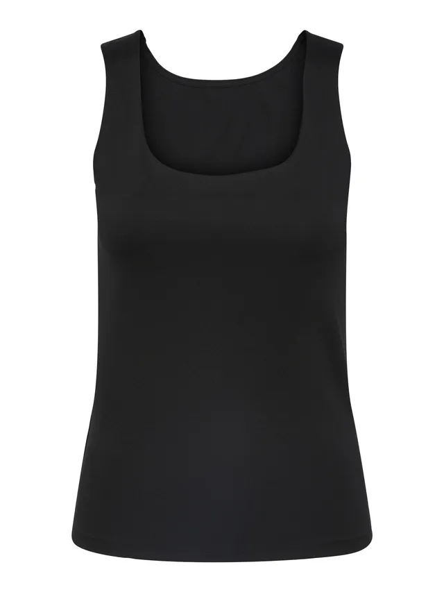 Pieces Pcneja SL Reversible Top Noos BC canottiera S nera