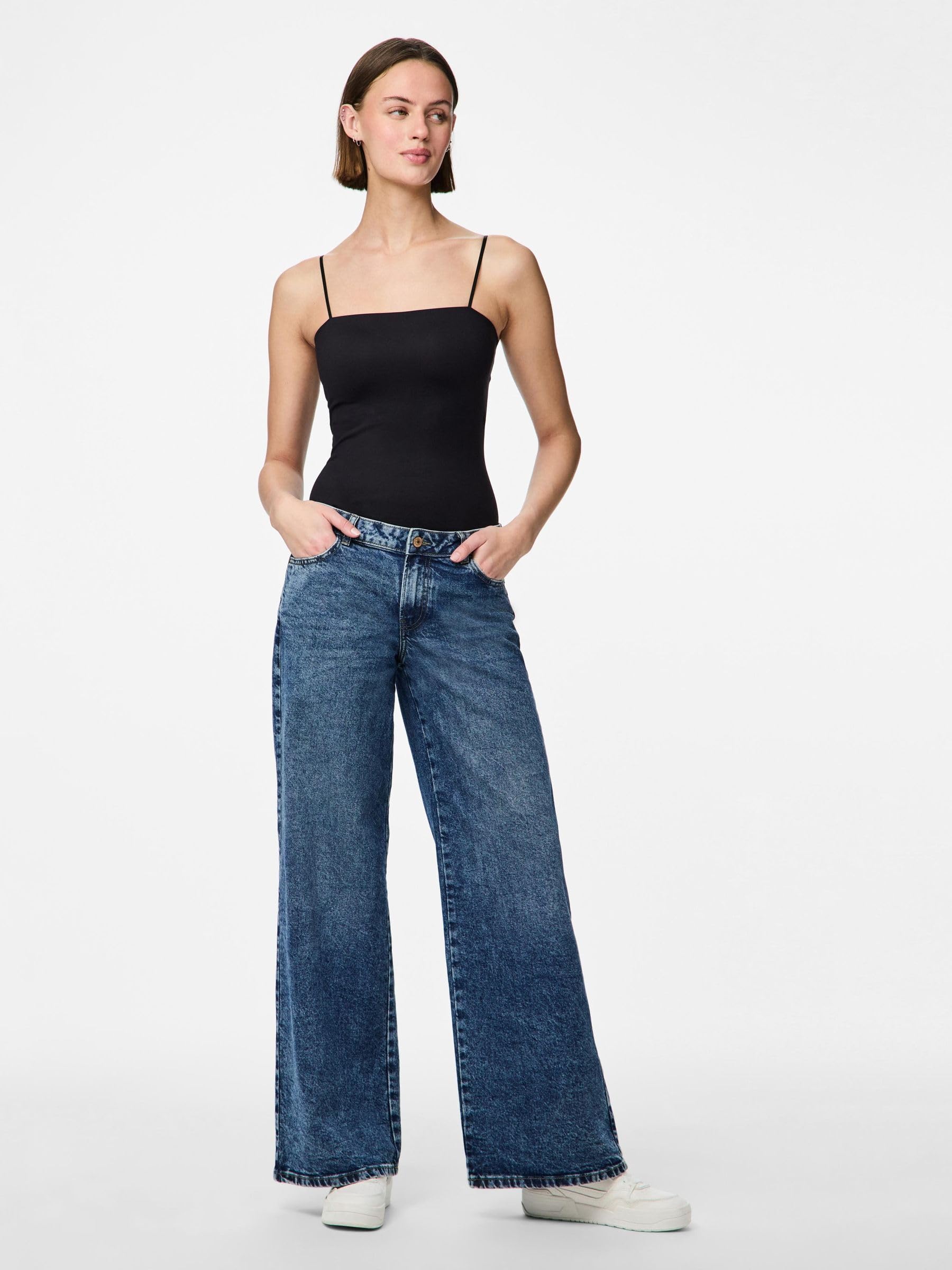 Pieces Pcselma Wide jeans larghi 27W/30L