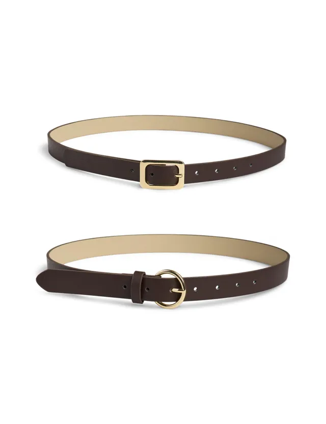 Pieces Pcjilane Cintura Jeans Donna 80 Hot Fudge 2 Pezzi