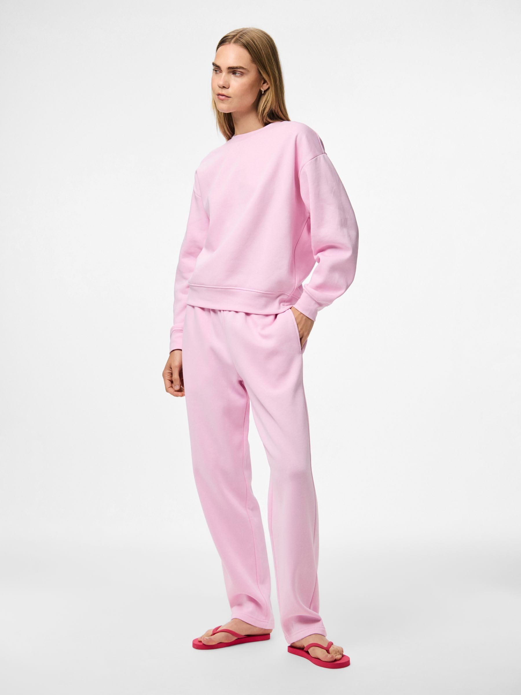Pieces Pcchilli Straight Fit pantaloni tuta donna comodi