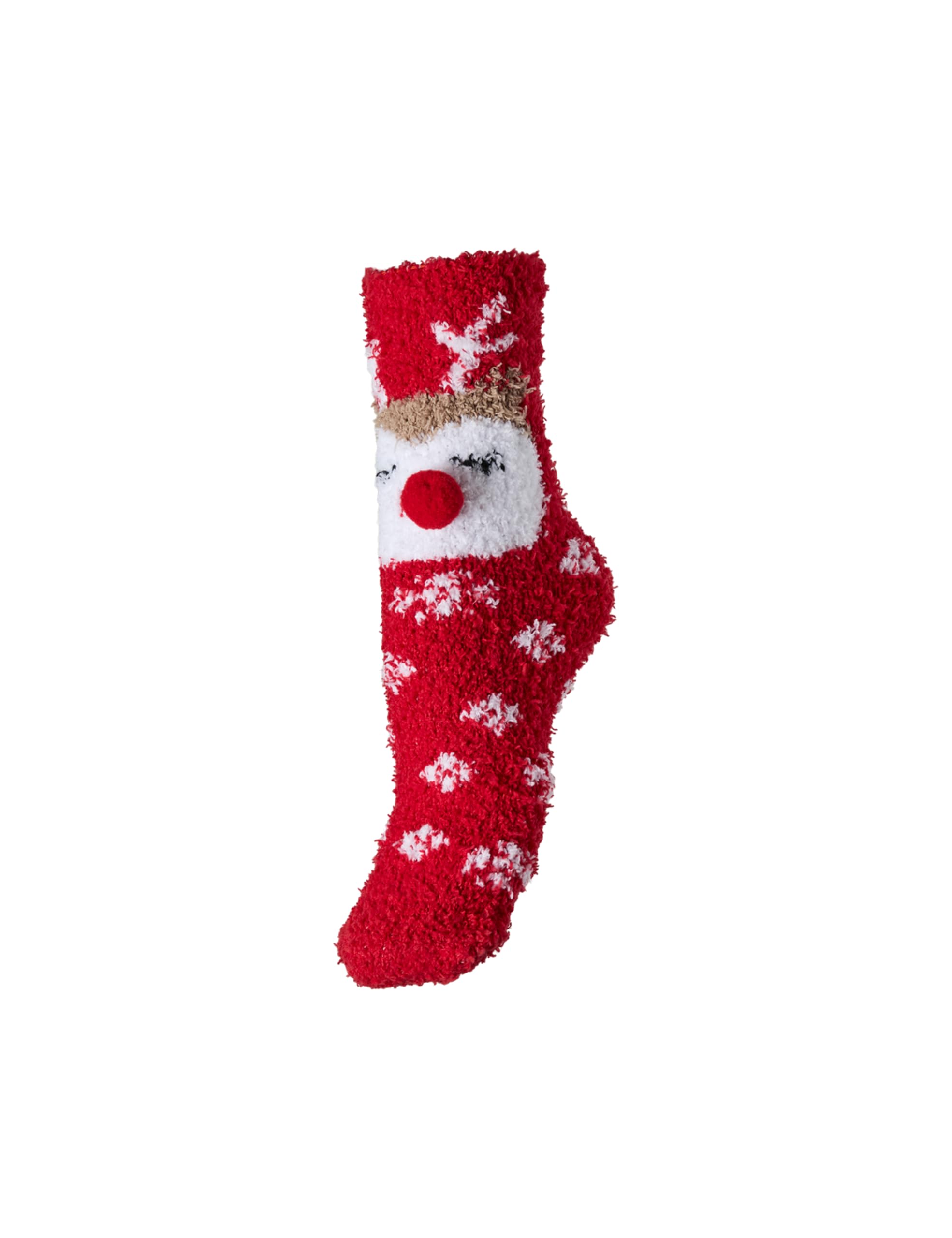 Pieces Pcjoy Xmas Fluffy Socks calzini donna salsa morbidi