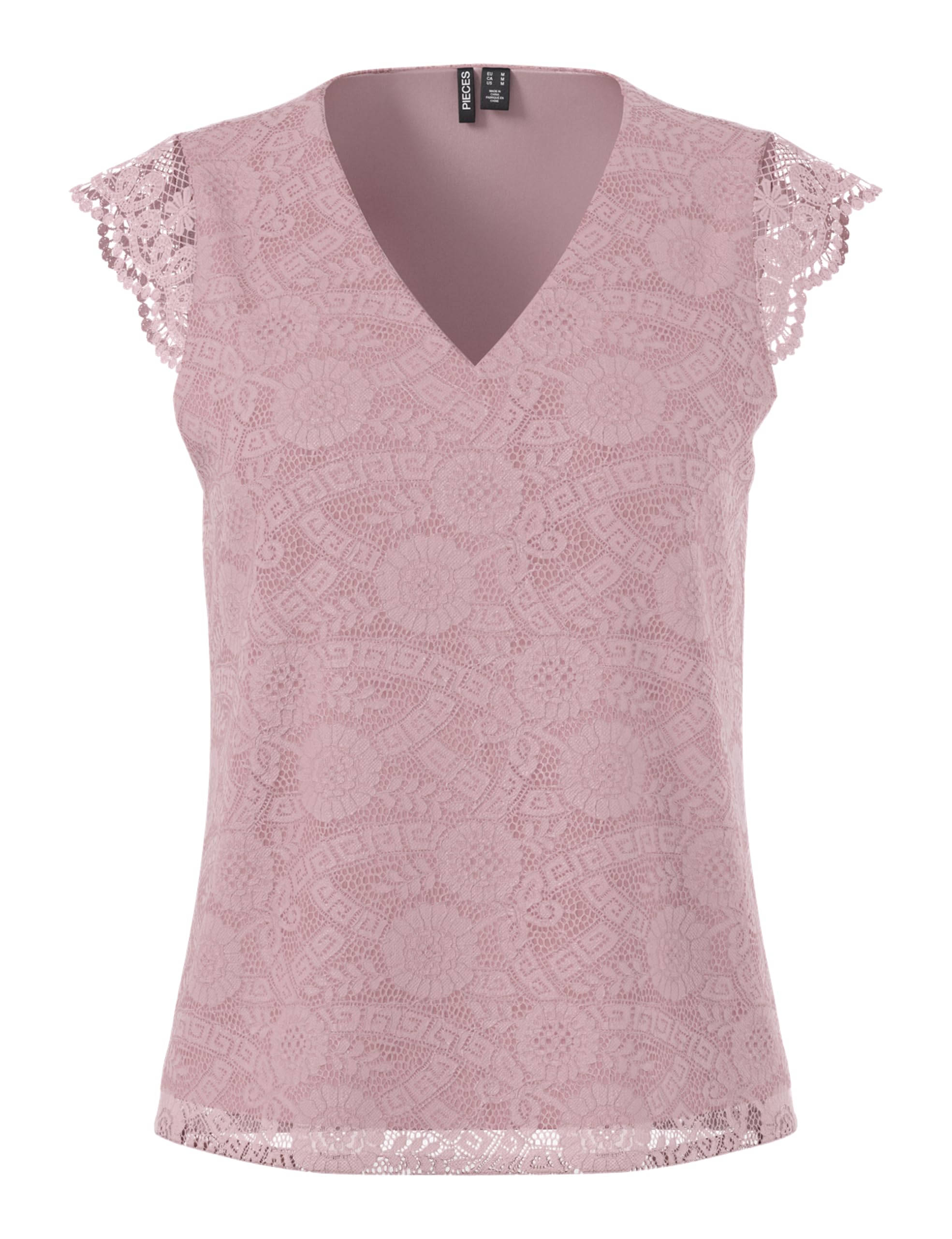 Pieces Pcolline top donna scollo a V pizzo senza maniche