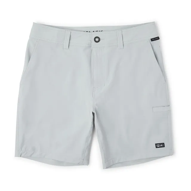 Pelagic Mako pantaloncini uomo grigio chiaro elasticizzati