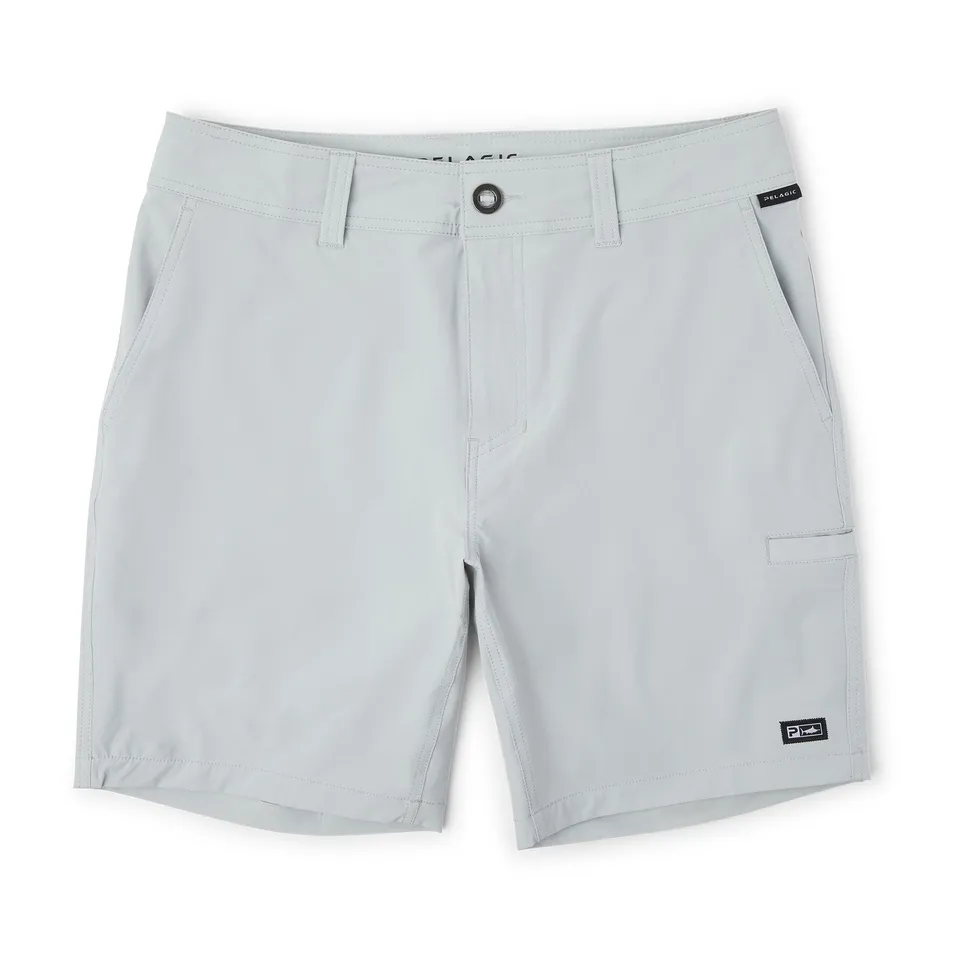 Pelagic Mako pantaloncini uomo grigio chiaro elasticizzati