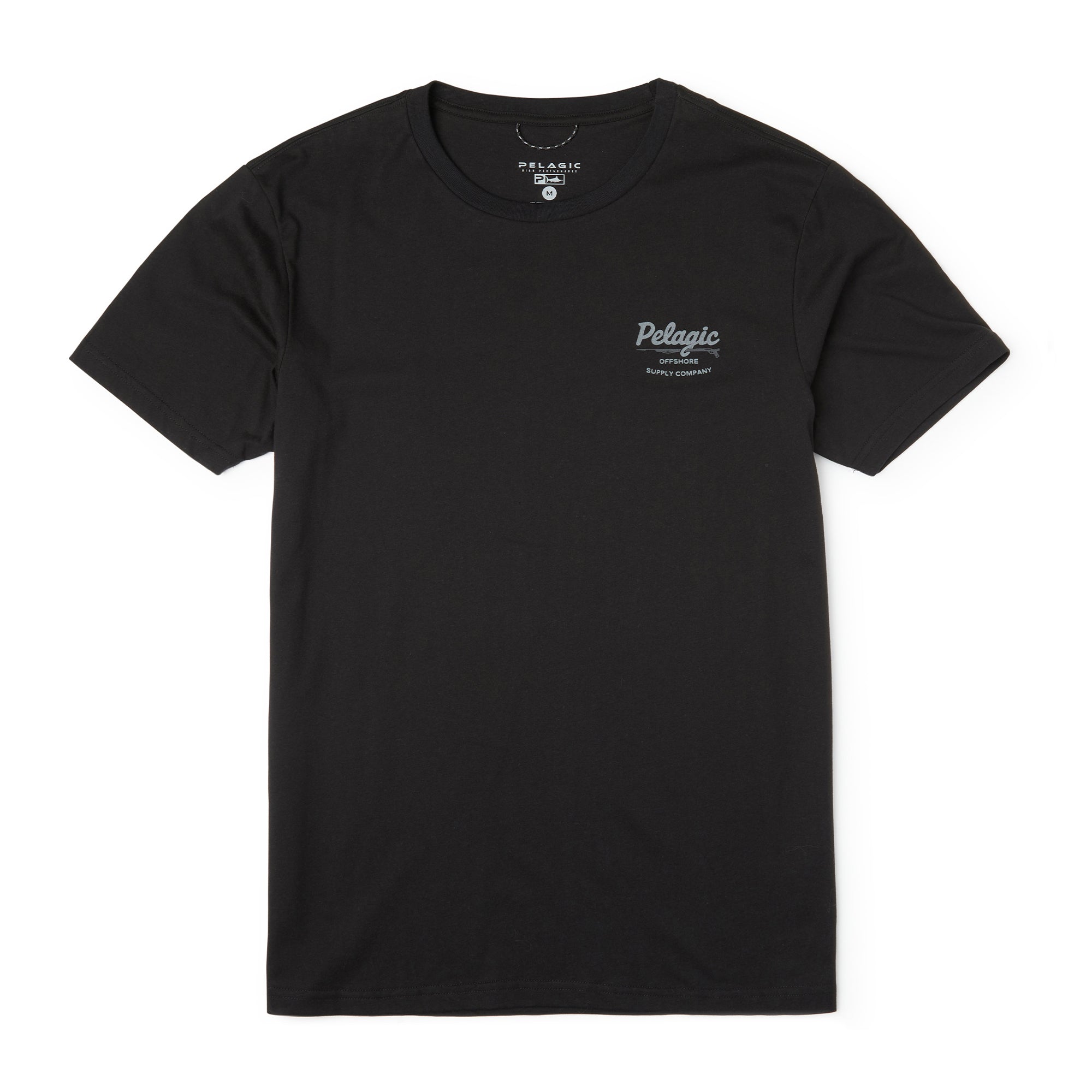 Pelagic Gunner t-shirt uomo nera cotone