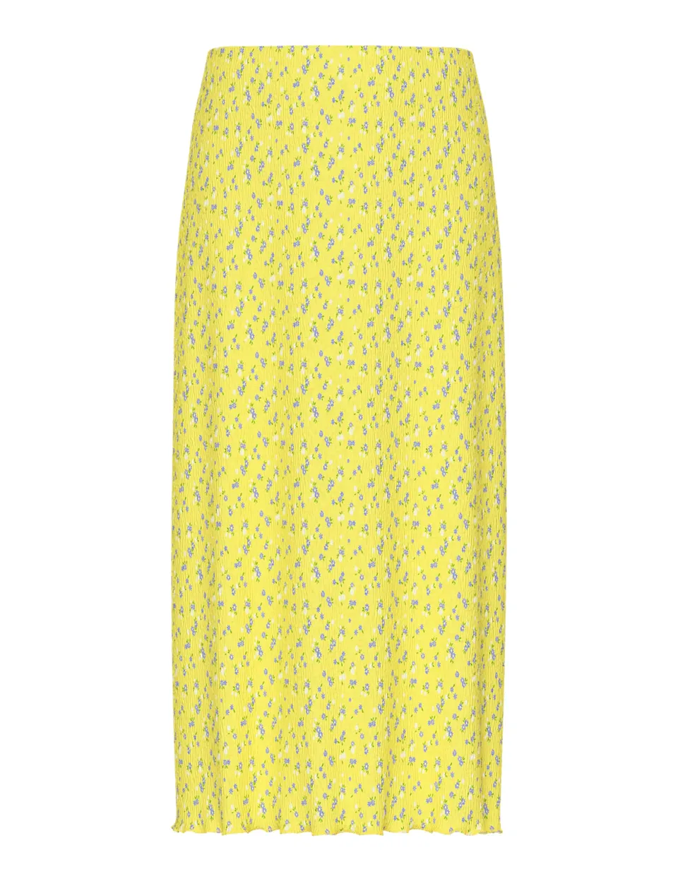 Pieces Pcflora HW Midi Skirt BC Gonna Donna XS Banana Pallido