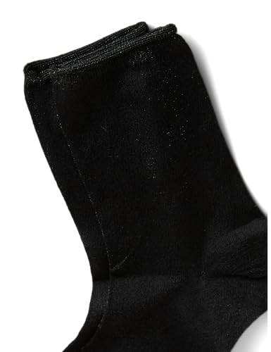 Pieces Pcellamia calzini glitter donna nero