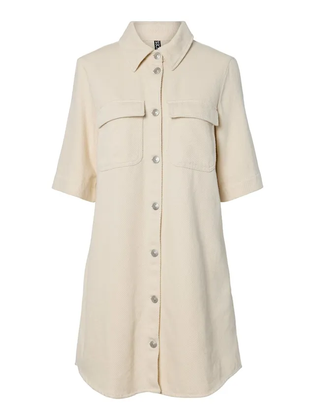 Pieces Pcsavanna SS Dress Abito Donna S Manica Corta