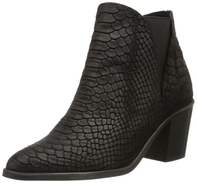 Pieces Psumiko Croc stivali donna nero 37 EU pelle
