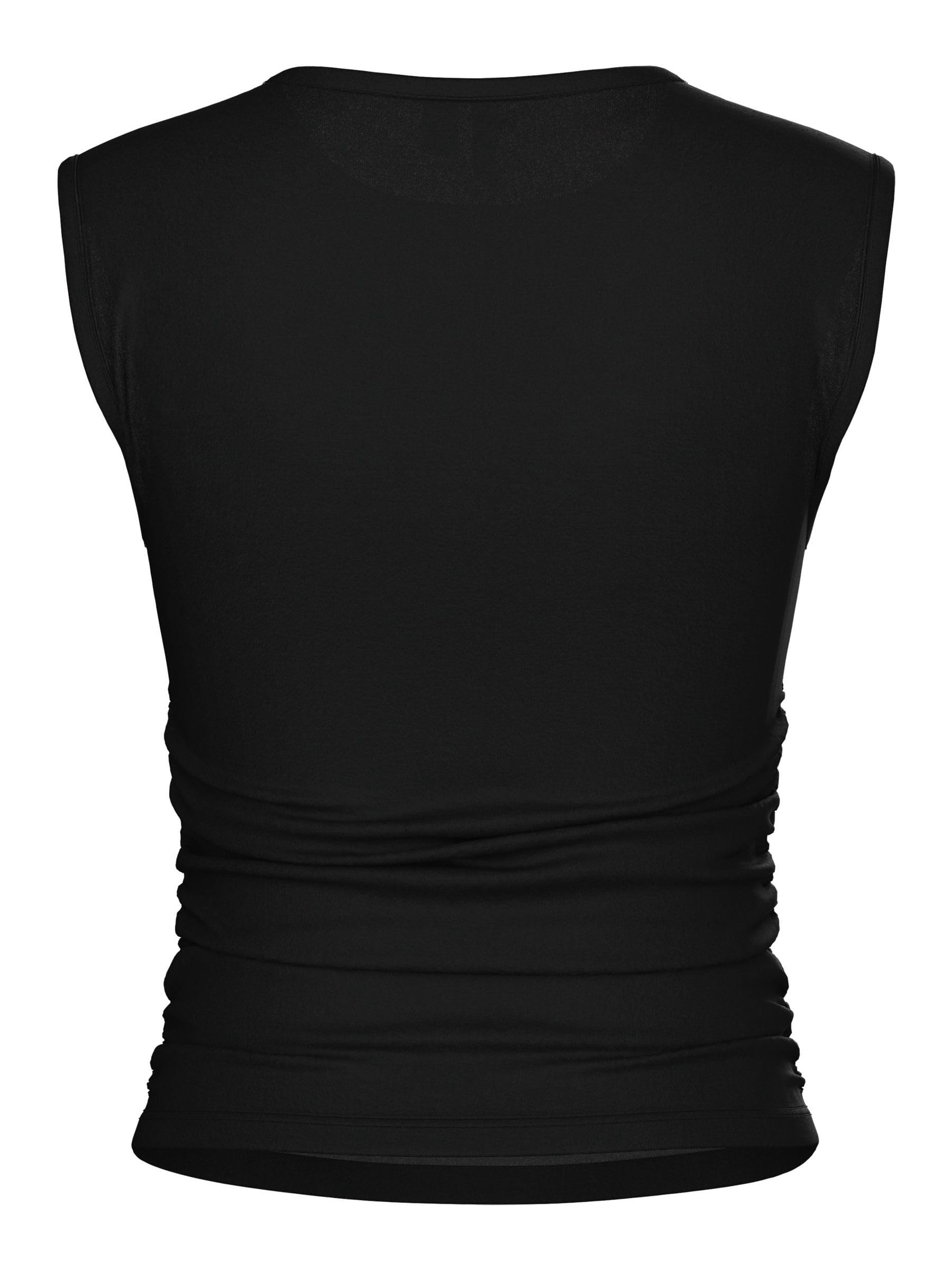 PIECES Pcmadison SL Ruching Top Noos BC top arricciato
