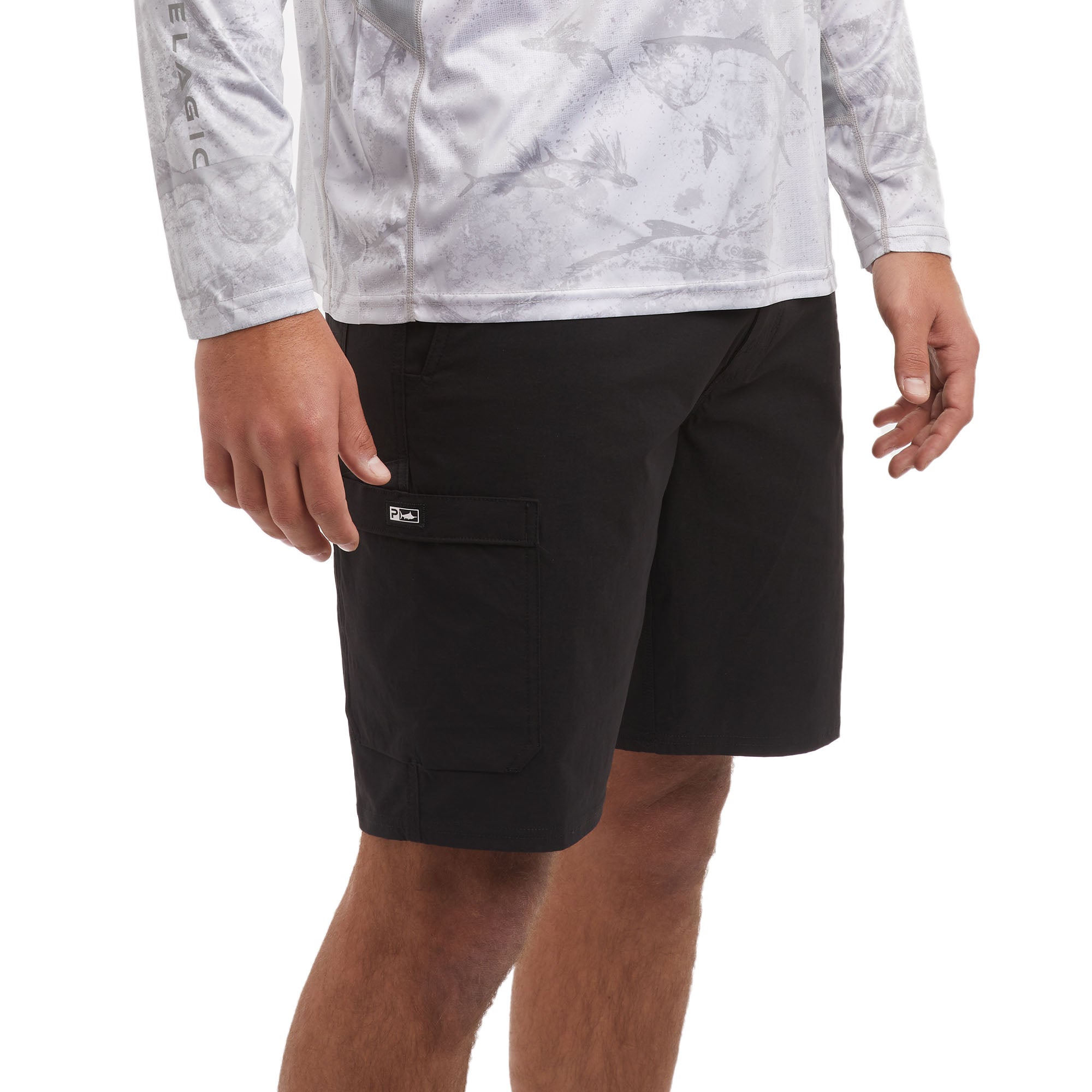 Pelagic Madeira Cargo pantaloncini nero idrorepellenti