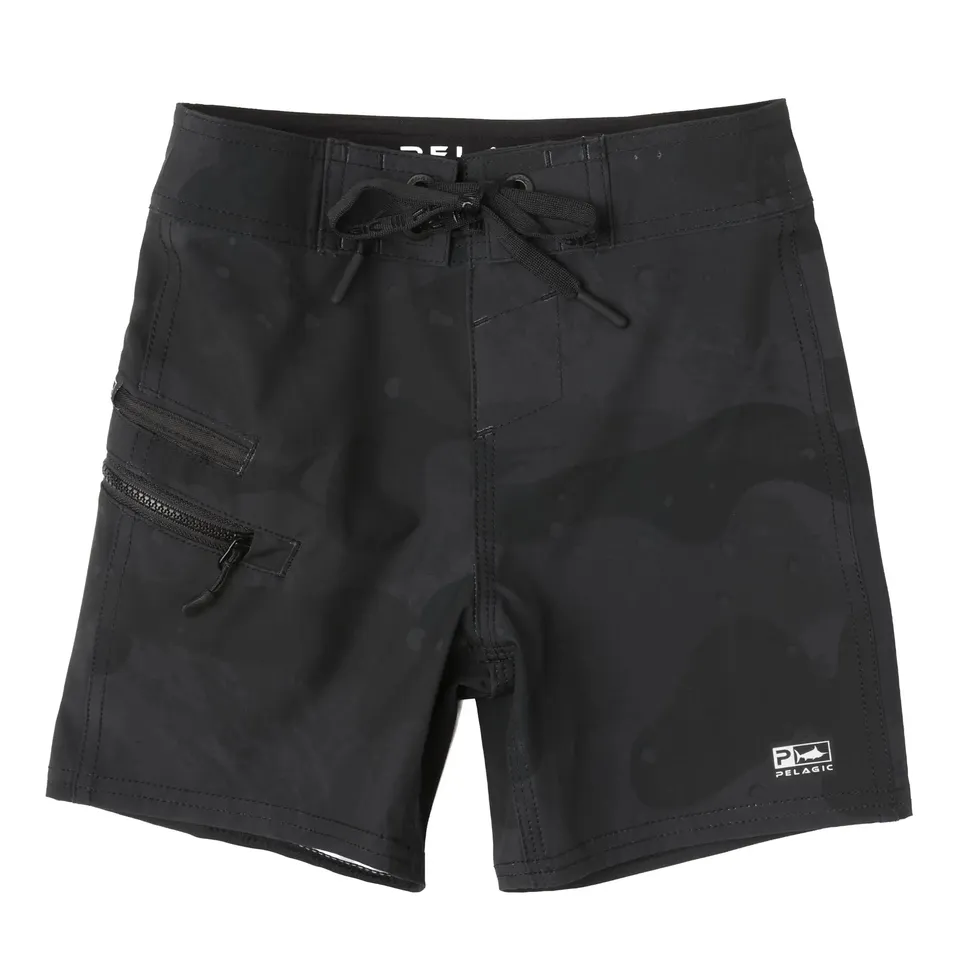 Pelagic Strike bermuda mare bambino Nero 12 pollici elastico