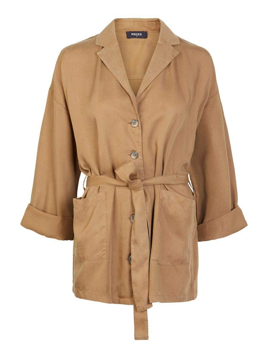 Pieces trench donna mezza stagione con cintura