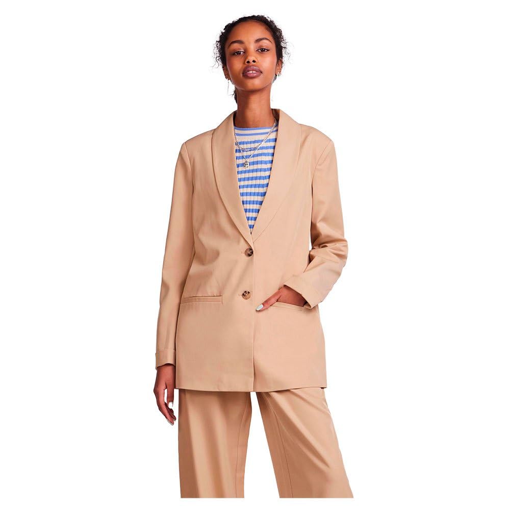 Pieces blazer donna lungo M elasticizzato foderato