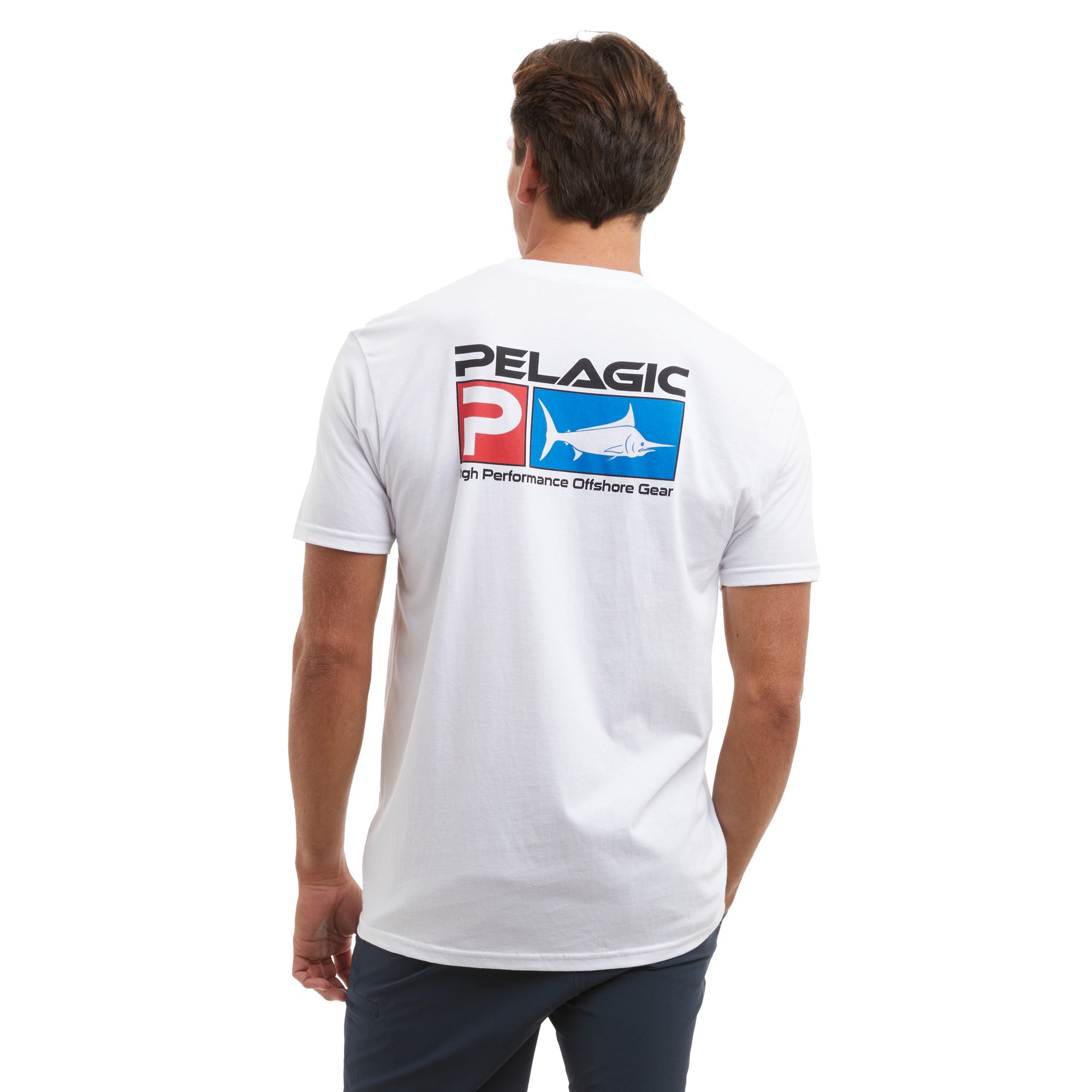 Pelagic Deluxe t-shirt uomo bianca cotone