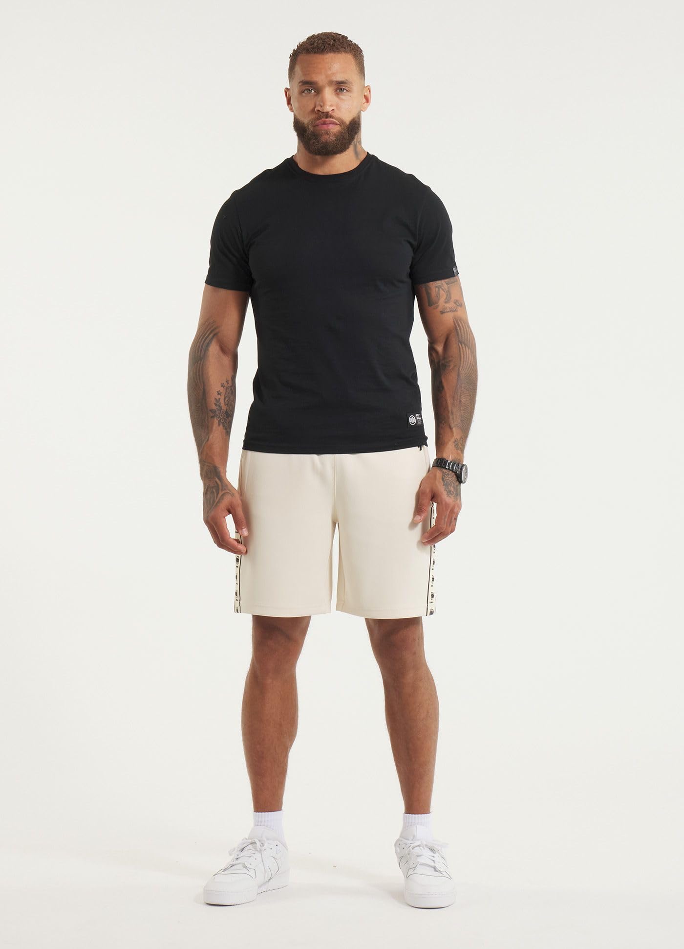 Pitbull Oldschool Powers Shorts Uomo Cotone Zip