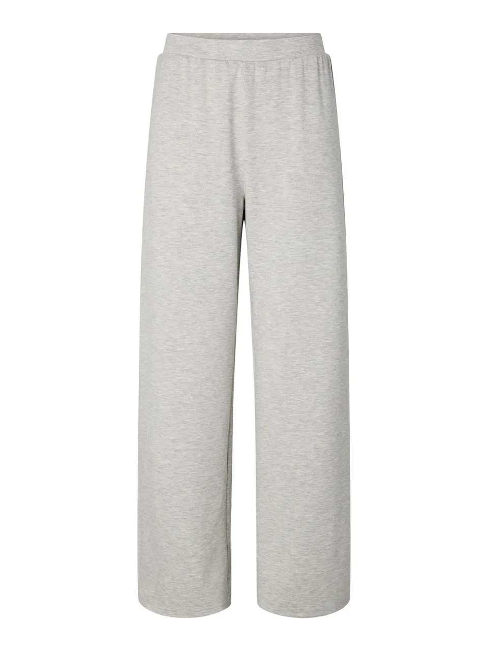Pieces Pcpolly HW pantaloni tuta grigio melange cotone