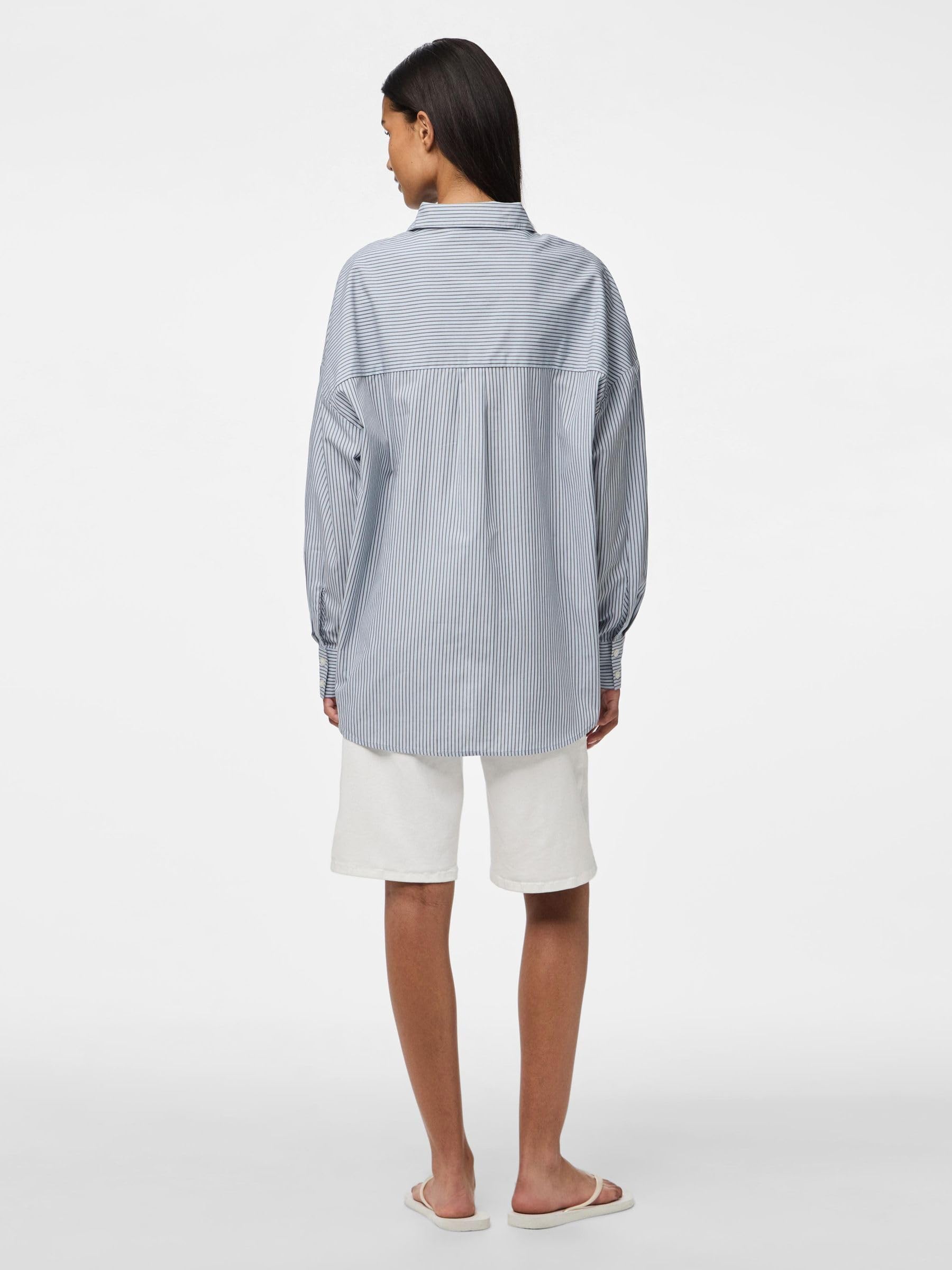 Pieces Pcfeline LS Camicia Donna Manica Lunga Uso Giorno