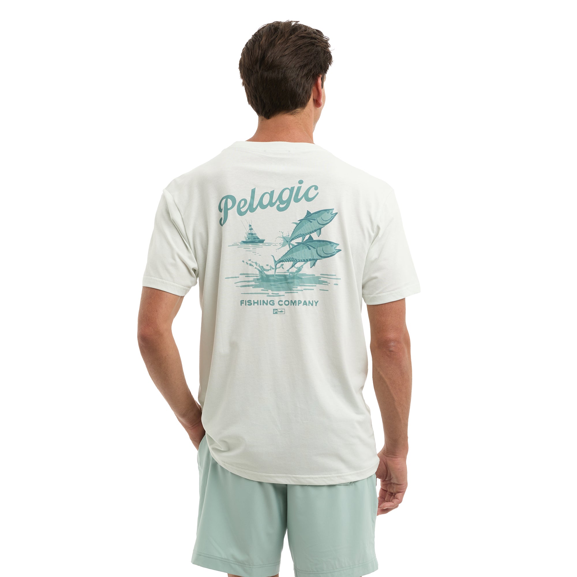 Pelagic Jumpers t-shirt uomo bone cotone