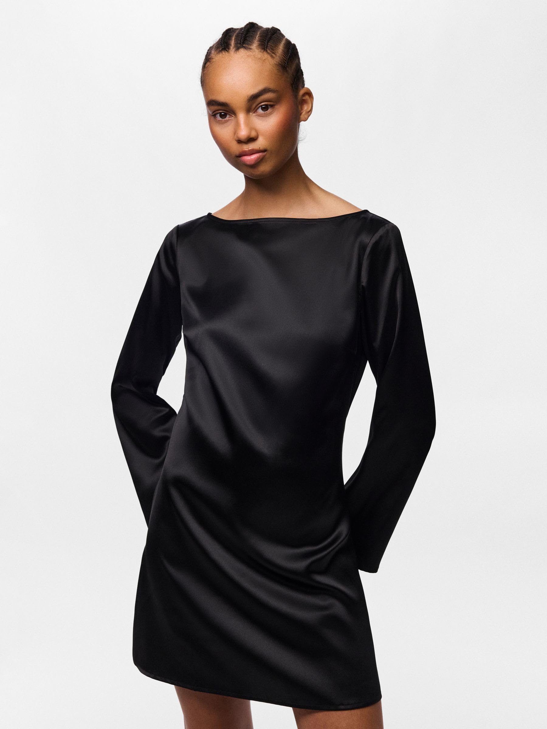 Pieces Pcevy LS Short Dress abito corto donna