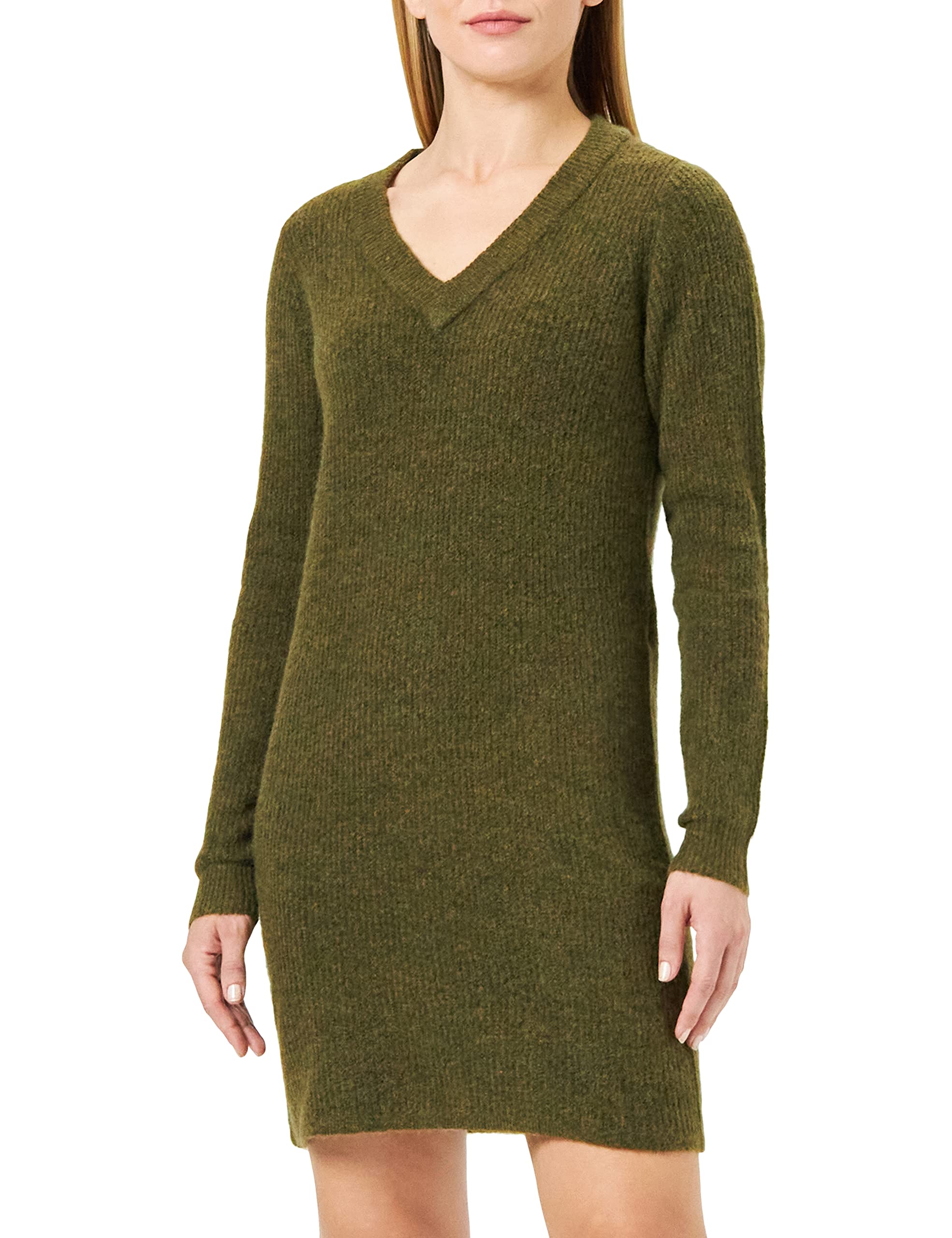 PIECES Noos abito in maglia scollo a V maniche corte
