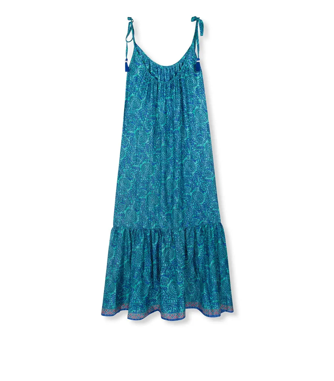el.residu Myra 37 vestito midi blu viscosa L/XL